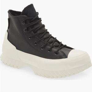 Converse Chuck Taylor All Star Lug Sole Sneakers Black leather Women's 7.5